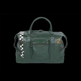 Very Large Leather Bag 24h Le Mans Weekender 72H Dark Green Matthew 27470-3037