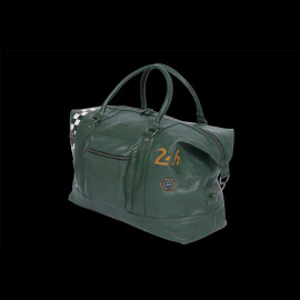 Sehr große Ledertasche 24h Le Mans Weekender 72H Dunkel Grün Matthew 27470-3037