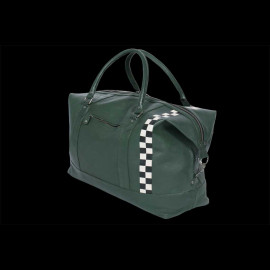 Very Large Leather Bag 24h Le Mans Weekender 72H Dark Green Matthew 27470-3037