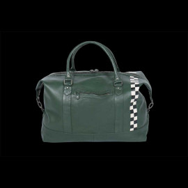 Very Large Leather Bag 24h Le Mans Weekender 72H Dark Green Matthew 27470-3037