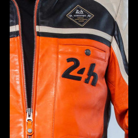 Leather Jacket 24h Le Mans Orange Lino 27475-2090 - men