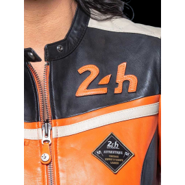 Leather Jacket 24h Le Mans Orange Stacie 27479-2090 - women