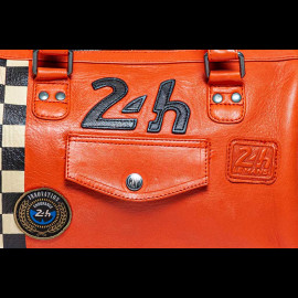 24h Le Mans Handbag Orange Leather Jodie 27469-2090