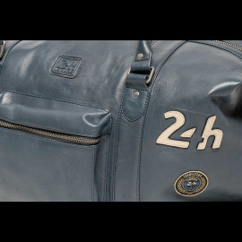 Sehr große Ledertasche 24h Le Mans Weekender 72H Royal Blau Matthew 27470-0012