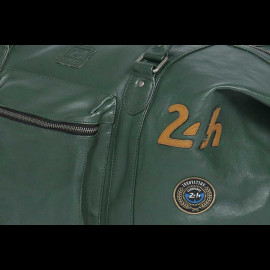 Very Large Leather Bag 24h Le Mans Weekender 72H Dark Green Matthew 27470-3037