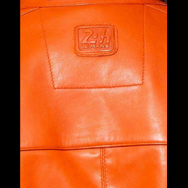 Leather Jacket 24h Le Mans Orange Travis 27477-2090 - men