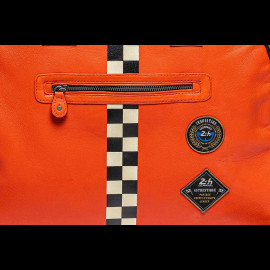 24h Le Mans Leather Bag Orange Mick 27471-2090