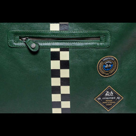 24h Le Mans Leather Bag Dark Green Mick 27471-3037