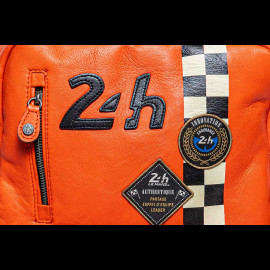 24h Le Mans Backpack Orange Leather Jack 27468-2090