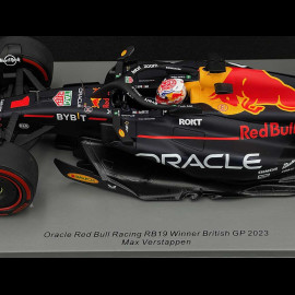 Max Verstappen Red Bull RB19 n° 1 Sieger GP Großbritannien 2023 F1 1/18 Spark 18S902