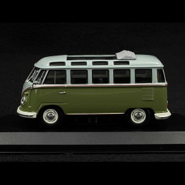 Volkswagen Transporter T1 Samba Minibus 1961 Green / Grey 1/43 Minichamps 940052300