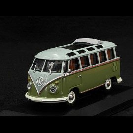 Volkswagen Transporter T1 Samba Minibus 1961 Green / Grey 1/43 Minichamps 940052300