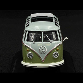 Volkswagen Transporter T1 Samba Minibus 1961 Green / Grey 1/43 Minichamps 940052300