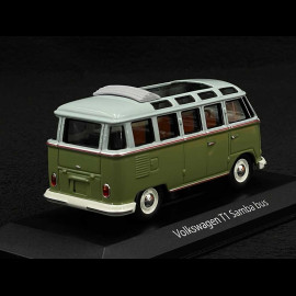 Volkswagen Transporter T1 Samba Minibus 1961 Green / Grey 1/43 Minichamps 940052300