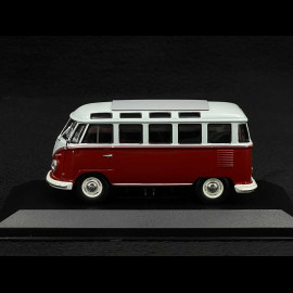 Volkswagen Transporter T1 Samba Minibus 1961 Red / Grey 1/43 Minichamps 940052301