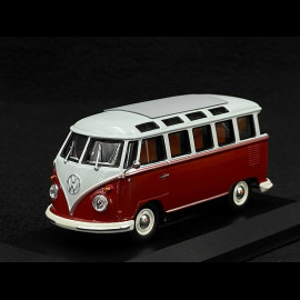 Volkswagen Transporter T1 Samba Minibus 1961 Red / Grey 1/43 Minichamps 940052301