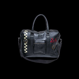 Big Leather Travel Bag 24h Le Mans 48H Black 27473-3046