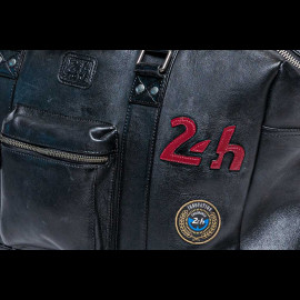 Big Leather Travel Bag 24h Le Mans 48H Black 27473-3046