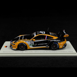 Porsche 911 GT3 Cup Type 992 n° 25 Sieger Porsche Carrera Cup Deutschland 2023 1/43 Spark SG717