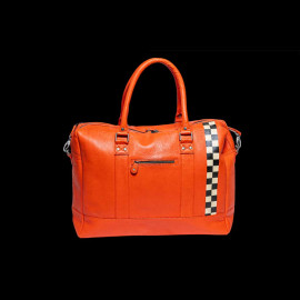 Big Leather Travel Bag 24h Le Mans 48H Orange 27473-2090