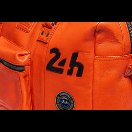 Big Leather Travel Bag 24h Le Mans 48H Orange 27473-2090