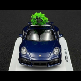 Porsche 911 Turbo S Type 992 2023 with Christmas Tree Gentian Blue 1/43 Minichamps WAP0201640SXMS