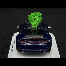 Porsche 911 Turbo S Type 992 2023 with Christmas Tree Gentian Blue 1/43 Minichamps WAP0201640SXMS