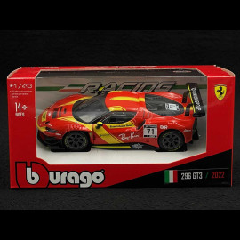 Ferrari 296 GT3 n°71 2023 Red / Yellow 1/43 Bburago 36320