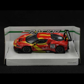 Ferrari 296 GT3 n°71 2023 Red / Yellow 1/43 Bburago 36320