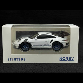 Porsche 911 GT3 RS Type 992 2022 Weiß / Blaue Streifen 1/43 Norev Jet-Car 750048