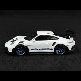 Porsche 911 GT3 RS Type 992 2022 Weiß / Blaue Streifen 1/43 Norev Jet-Car 750048