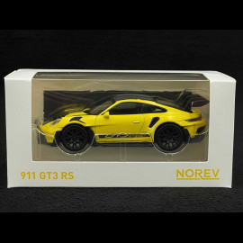 Porsche 911 GT3 RS Type 992 2022 Racing Gelb / Schwarze Streifen 1/43 Norev Jet-Car 750063