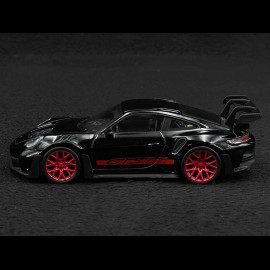 Porsche 911 GT3 RS Type 992 2022 Black / Red Stripes 1/43 Norev Jet-Car 750062