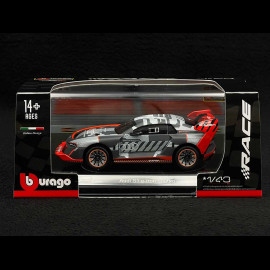 Audi S1 e-tron Quattro Hoonitron 2023 Grau / Rot 1/43 Bburago 38311