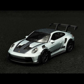 Porsche 911 GT3 RS Type 992 2022 Eisgrau / Schwarze Streifen 1/43 Norev Jet-Car 750049