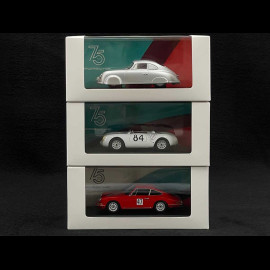 Trio Porsche 356 SL 550 Spyder & 911 1/43 Spark