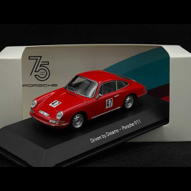 Porsche 911 n° 47 Eberhard Mahle 1966 Red 1/43 Spark MAP02015023