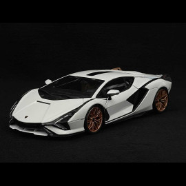 Lamborghini Sian Hybrid FKP37 2020 Weiß 1/18 Bburago 11046W