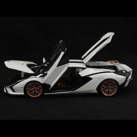 Lamborghini Sian Hybrid FKP37 2020 White 1/18 Bburago 11046W