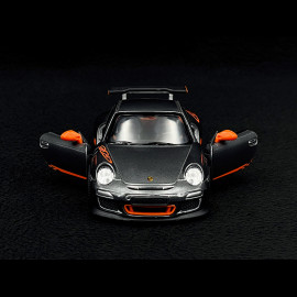 Porsche 911 GT3 RS Type 997 2010 Pull Back Toy Arctic Grey 1/36 Kinsmart 61175