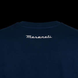 T-shirt Maserati Tridente Grande Logo Marineblau MA241M008BL - Herren
