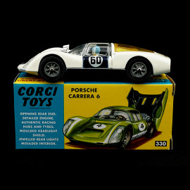 Porsche 906 Carrera 6 1967 Weiß / Blau 1/43 Corgi Toys CD54321005