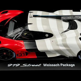 Porsche 919 Street Weissach Package 2017 Red / White 1/18 Spark WAP0210190RSTR