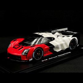 Porsche 919 Street Weissach Package 2017 Red / White 1/18 Spark WAP0210190RSTR