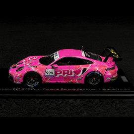 Porsche 911 GT3 Cup Type 992 n° 999 Sieger Porsche Carrera Cup Brasilien 2023 1/43 Spark S5669