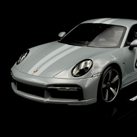 Porsche 911 Sport Classic Type 992 2022 Sport Grey Metallic / Black Interior 1/18 Spark WAP0210120SSCL