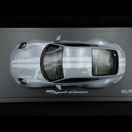 Porsche 911 Sport Classic Type 992 2022 Sport Grey Metallic / Black Interior 1/18 Spark WAP0210120SSCL