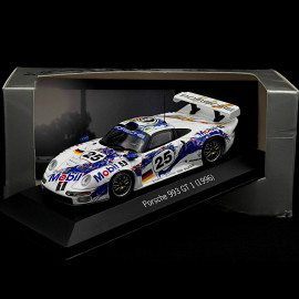 RARE - Hand-Signed by Norbert Singer - Porsche 911 type 993 GT1 Le Mans 1996 n° 25 Wollek 1/43 Minichamps WAP02004797