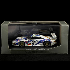 RARE - Hand-Signed by Norbert Singer - Porsche 911 type 993 GT1 Le Mans 1996 n° 25 Wollek 1/43 Minichamps WAP02004797