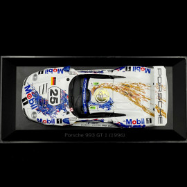 RARE - Hand-Signed by Norbert Singer - Porsche 911 type 993 GT1 Le Mans 1996 n° 25 Wollek 1/43 Minichamps WAP02004797